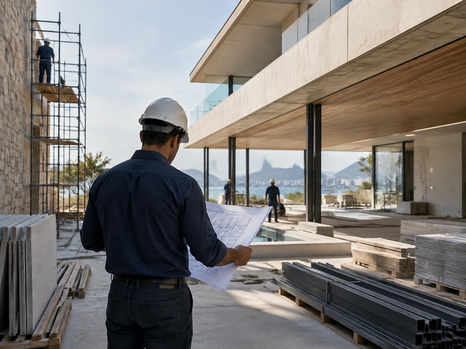 Supervisão técnica em obra de alto padrão